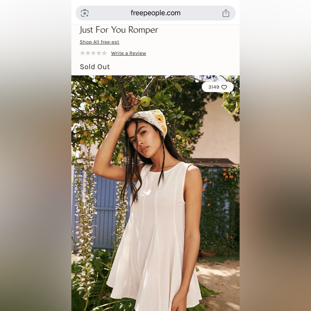 Free People Just For You Romper